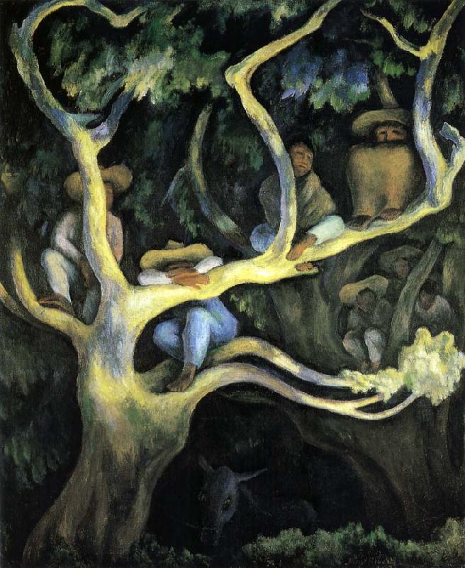 Diego Rivera Landscape of night